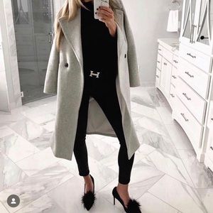 Club Monaco Daylina Gray Wool Coat